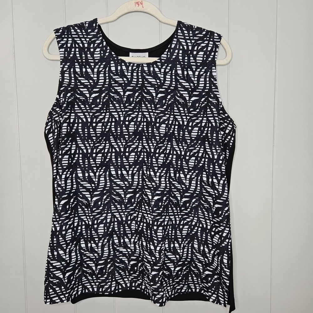 Bon Worth Tank Top Black/White Size Medium